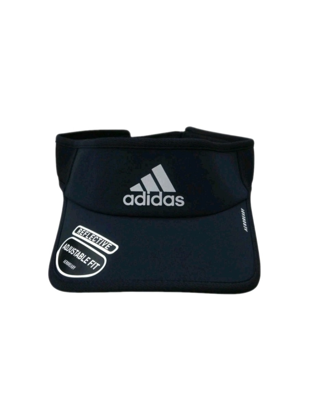 ADIDAS AeroReady Mens SuperLite 2 Run/Tennis Adj Visor-OSFM BLACK